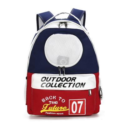 China Breathable Cat Backpack Canvas Cat Carrier Outdoor Portable Cat Dog Pet Moving Carrier for sale