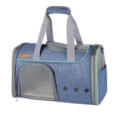 China 900D Oxford Breathable Portable Pet Handbag Cat Carrier High Density Airline Approved Pet Carrier Bag for sale