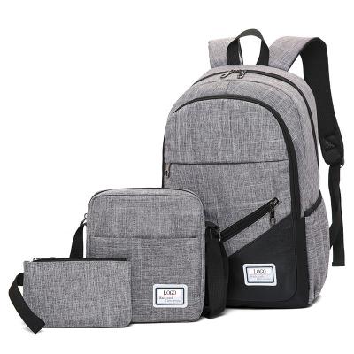 China Factory wholesale large capacity 3in1backpack bag set backpack casual school for sale