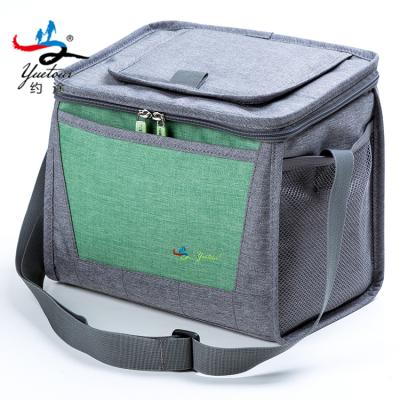 China Eco - Friendly Foldable 11L Square Insulated Mini Cooler Bag Insulated Lunch Bag for sale