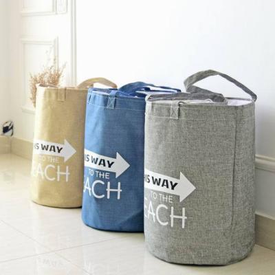 China Eco-Friendly Eco-Friendly Quality Laundry Bag Cotton Beach Bag Custom Laundry Hamper for sale