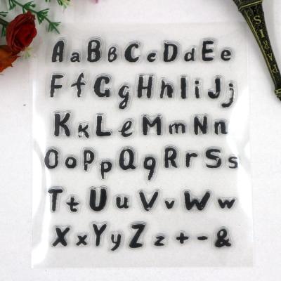 China Customized Invitations Alphabet Stamps With Silicone Material For Kids for sale