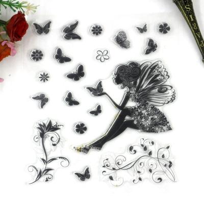 China Customized Silicone Material Scrapbooking Invitations Clear Stamps for sale