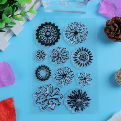 China Customized Invitations Flower Of Life Silicone Transparent Puncher for sale