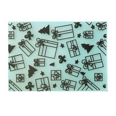 China Customized Various Invitations Gift Cards Template DIY Scrapbooking Card Making Clear Plastic Embossing Folder for sale