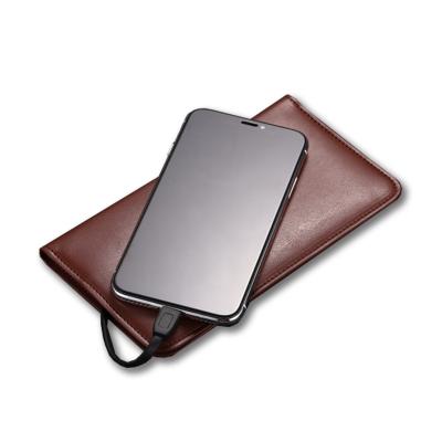 China With USB Powerbank PU Leather Charging Wallet With Wireless Charger Power Bank Travel Wallet Rfid Blocking Wallet for sale