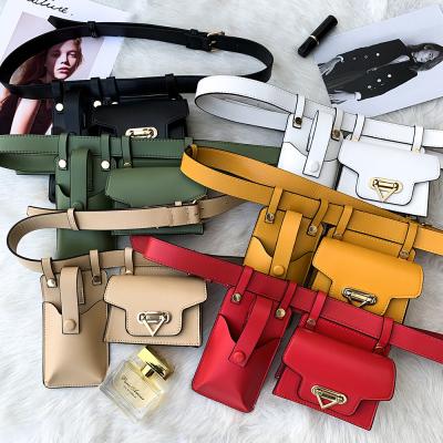 China Water Proof Fashion Women's Leather Chest Pack Girl Custom Casual Fanny Pack Waist Belt Bags Cross - Body Bags for sale