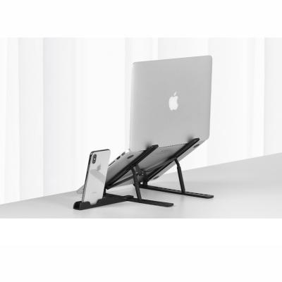 China For All Laptop Stand Foldable Laptop Stand Adjustable Computer Stand Holder with Phone Holder for sale