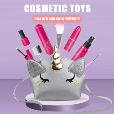 China Unicorn Fashion Girls Pretend Toys Princess Makeup Beauty Cosmetics Set Interesting Dress Up Gift for sale