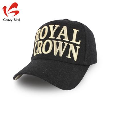 Chine 3D Embroidery Wool 6 Panels COMMON Hat CB010102 6-Panel Hat, 6-Panel Baseball Cap à vendre