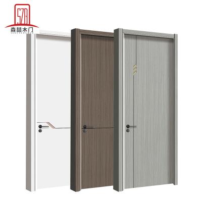 China Unfinished And Unpainting Unfinished Wooden Doors Solid Wood Decoration SZD Oak Interior Doors for sale