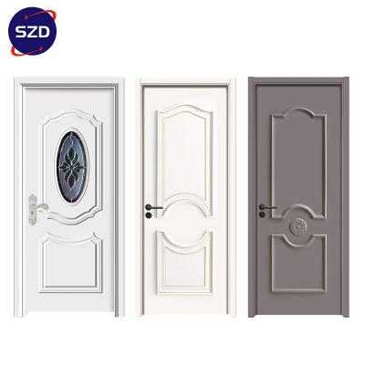 China Latest Decoration SZD Design Interior Modern Wooden Door Gates Homes Entry Door for sale