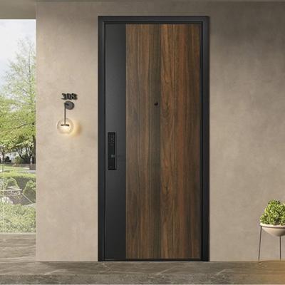 China Sound insulation wholesale and retail Turkish style SZD modern steel wood armored door simple design trade for sale