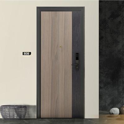 China Latest Design Sound Insulation SZD Single Uneven Double Leaf Steel Double Leaf Door for sale