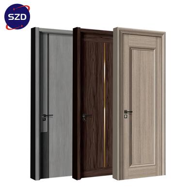 China High Quality High Security Porcelain Home Hotel Room Interior Wooden Door for sale