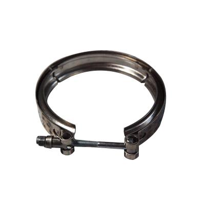 China Gearbox Gasket Turbine Exhaust Quick Release Belt Clamp Stainless Steel Catalytic Converter Clamp Rear V Flange for sale