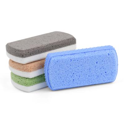 China Remove Foot Dead Foot Scrubber Wholesale Skin Sponge Glass Double Sided Pumice Stone For Exfoliation for sale