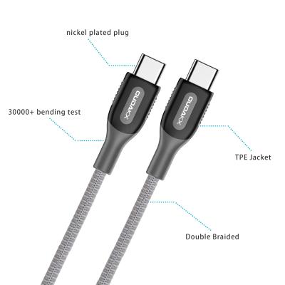 China Type-C 480mbp/s Fast Charging C Cable 20V/3A Mobile Phone Usb To C Data Cable For Computer Laptop Phones for sale