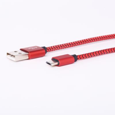 China MP3/MP4 Player Nylon Braided Micro USB Cable 2.0 Fast Charging Cable 5V 2.4A USB Cable for sale