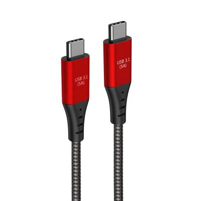 China Mobile Phone 3.1 E-Brand Chip C To Type-C 10GB/s Mobile Phone Fast Charging Data C Cable USB 5A Cable for sale