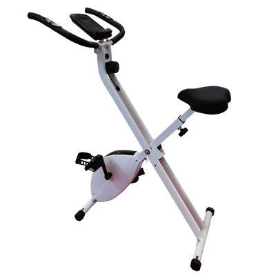 China Simulated Exercising Gym Use X Design Exercise For Lady Folding Convenient Indoor Magnetic Exercise Bike for sale