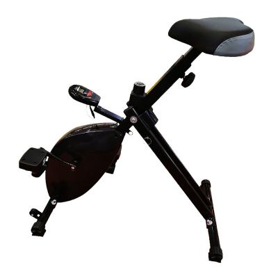 China Magnetic Adjustable Height Universal Home Gym Folding Under Desk Bike Upright Exercise Bike for sale