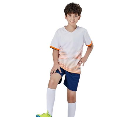 China Football Team Kid Soccer Jersey Wear Sets Polyester Customized Kids Soccer Jersey Kids Set for sale