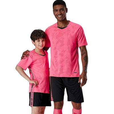 China New Design Parent-child Soccer Sets Soccer Training Tracksuit Jersey Football Uniform for sale