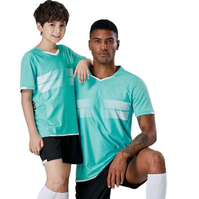 China New Design Parent-child Soccer Wear Polyester Soccer Sets Football Training Tracksuit Jersey Football Uniform for sale