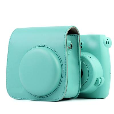 China Durable and Protect Camera CPU Leather Protector Camera Bag with Shoulder Strap Instant Camera Case for Instax mini 8 8+ / mini 9 for sale