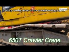 sany 650t crawler crane is suitable for construction sites  used crane equipment