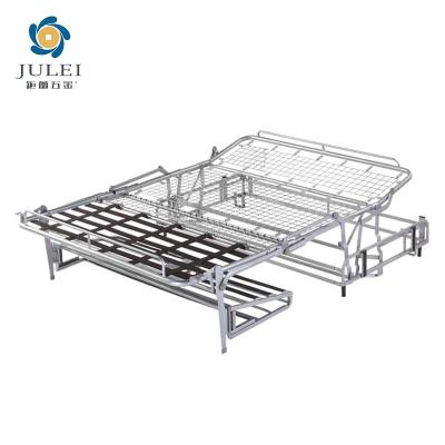 China Foldable Factory Wholesales Luxury Sofa Bed Frame Storage 3 Seat Pull Out Folding Mental Sofa Bed Frame Mechanism for sale