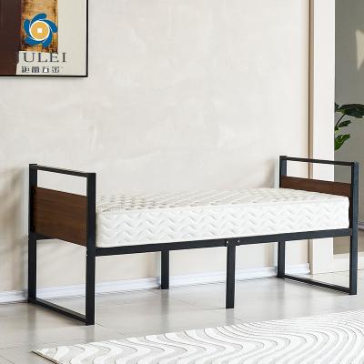 China KD Luxury Modern Heavy Duty Steel Ribs Loft Super King Size Bed Frame With Nice Headboard And Footboard for sale