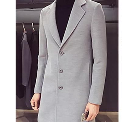 China Viable Custom Wool and Blends Fashion Warm Slim Medium Men's Business Casual Overcoat Long Coat Winter Men's Jacket for sale