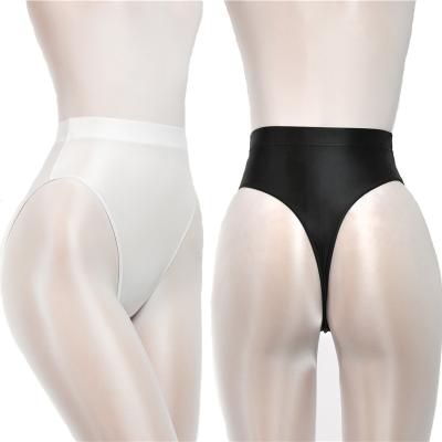 China New antibacterial shiny t-shaped pants with buttocks sexy silky solid bikini for sale