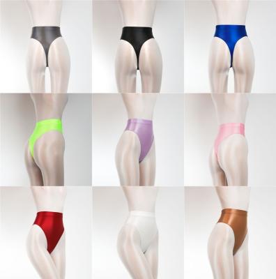 China New antibacterial shiny t-shaped pants with buttocks bikini waist tights briefs the top for sale