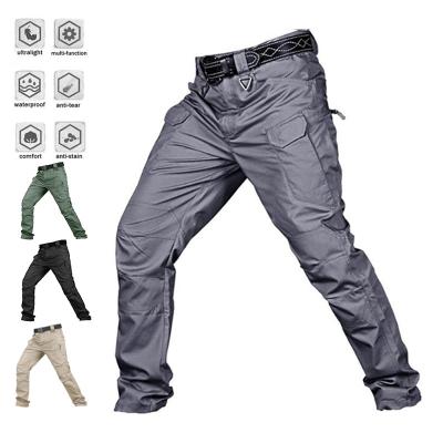 China Anti-Wrinkle Waterproof Multi Pocket Outdoor Casual Jogger Tactical Cargo Pants Plus Size Mens Trousers for sale