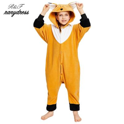 China Fancy Kids Dress Up Wholesale Kids Pajamas Fox Cosplay Animal Halloween Costume For Children for sale