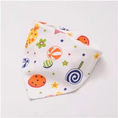 China Wholesale Cute Organic Cotton Baby Towel Soft Baby Towel Bandana Soft Healthy Bibs Safe For Kids Printing 100% for sale