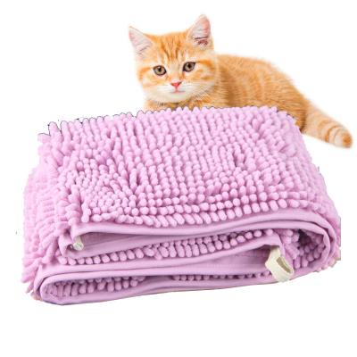 China Viable Hot Sale Super Absorbent Quick Drying Dog Cat Bath Cleaning Towel Custom Logo Microfiber Pet Towel for sale