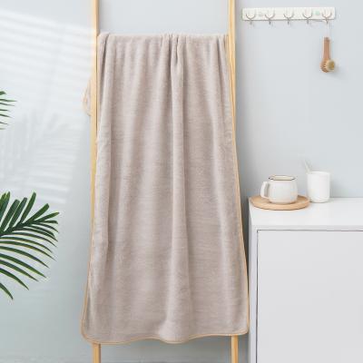 China Custom QUICK DRY Logo Terry Microfiber Bath Towel Soft Quick Dry Towel For Hotel Home Beauty Salon for sale