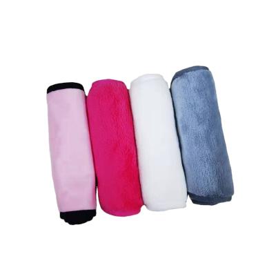 China Strong Cleaning Ability Customize Easier Makeup Remover Towel Microfiber Reusable Makeup Eraser Towel Make Up Removal Cloth for sale