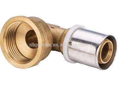 China Wholesale Coupling Elbow Brass Tee/Brass Pipe Fitting/Pex-Al-Pex 1/2