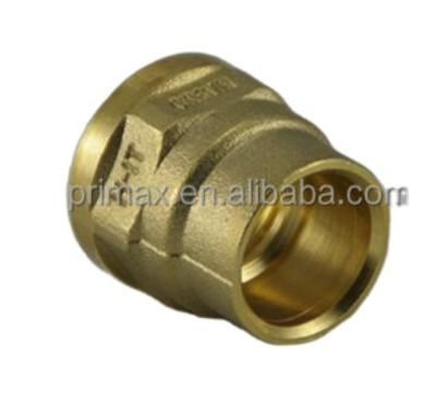 China Female Water Oil Or Gas Brass Thread Coupling Fitting / Brass Fittings for sale