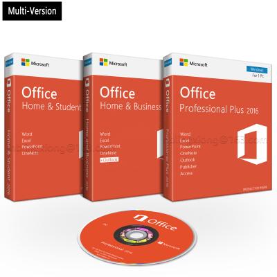 China Pro Office 2016 Plus License Key Card For Win&Mac Professional dvd package box Online Activation Home and Business Student HS HB Offcie 2016 Plus Professional for sale