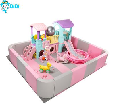 China Custom Themed Childrens Indoor Play Equipment Pink Color Kids Soft Play Ground for sale