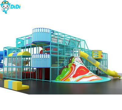 China Safety Commercial Athletic Plastic Double Slide Playground Equipment For Kids for sale