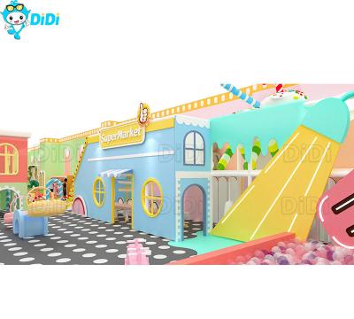 China Custom Candy Themed Indoor Soft Play Kids Sports Playground Game Center en venta