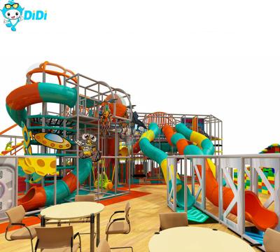 China Kids Space Theme Indoor Playground With Big Slides for sale