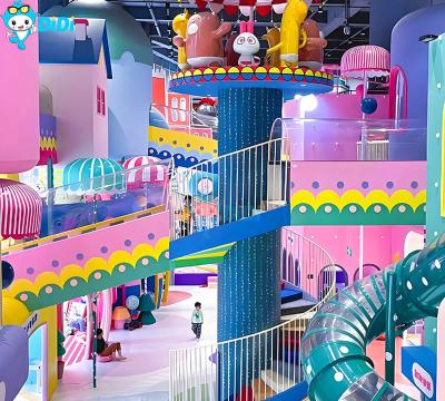 China Kids Playground Foam Play Equipment Slide Naughty Castle Indoor Playground Theme Park for sale